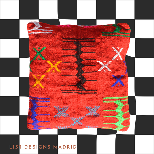 Marokkaanse kussensloop - Rood
