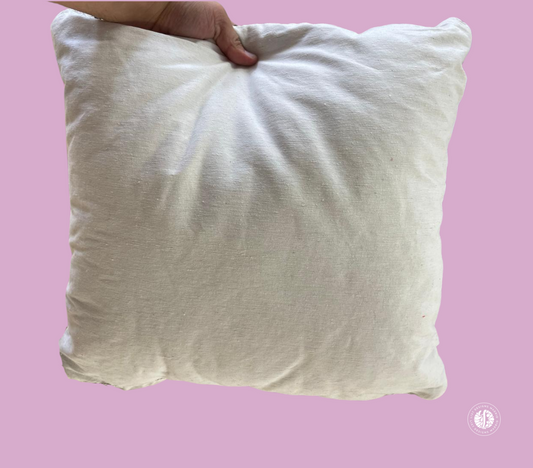 Marokkaanse kussensloop - Wit/Zwart