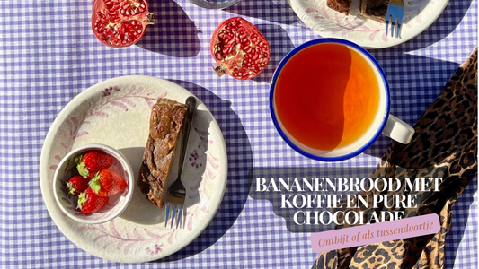 🍌☕🍫Bananenbrood met koffie en chocolade