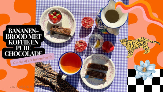 🍌☕🍫Bananenbrood met koffie en chocolade